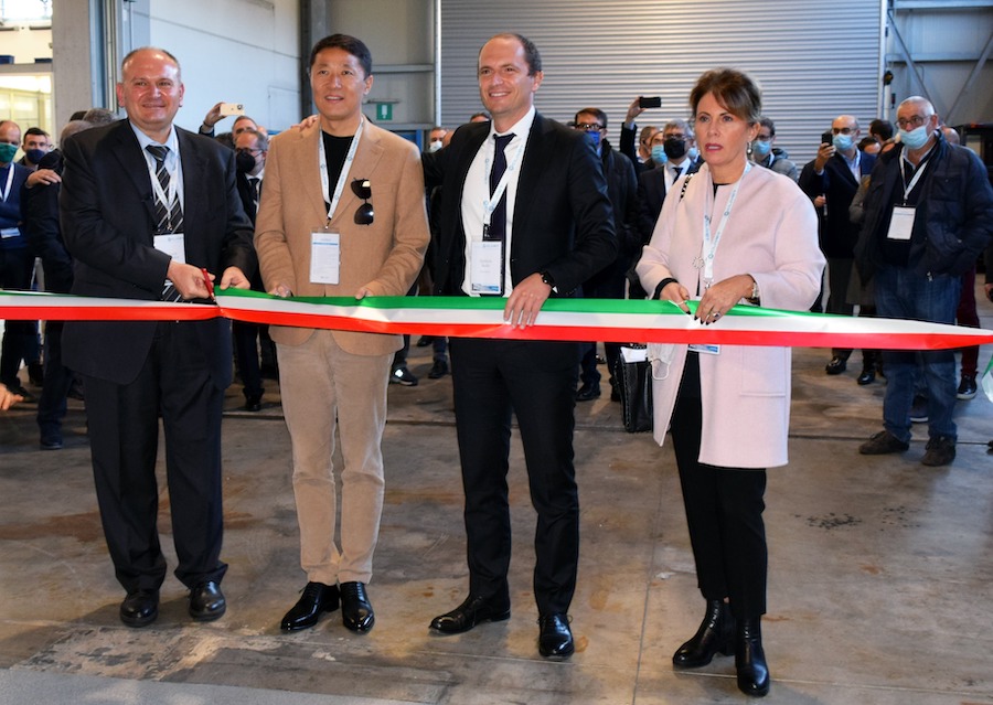  innovation centre Clivet da sx Luca Martini Carl Zhang Stefano Bellò Maria Lorraine Berton